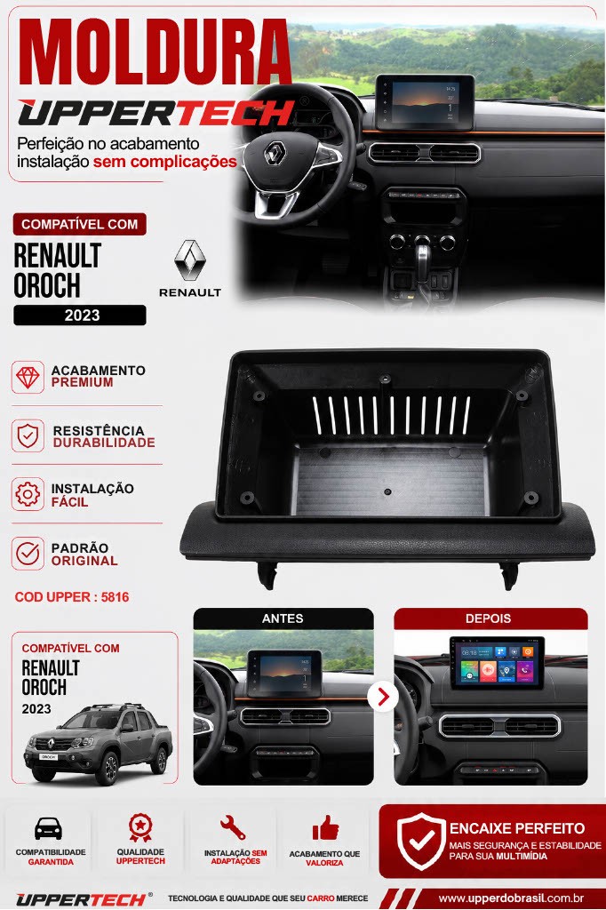 Flyer 5816 — Moldura Renault Oroch 2023