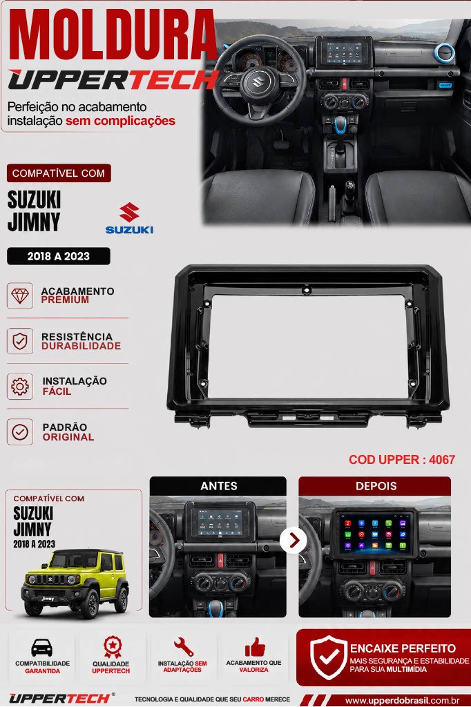 Flyer 4067 — Moldura Suzuki Jimny 2018 a 2023
