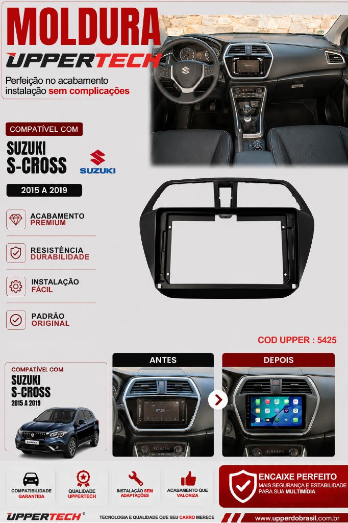 Flyer 5425 — Moldura Suzuki S-Cross 2015 a 2019