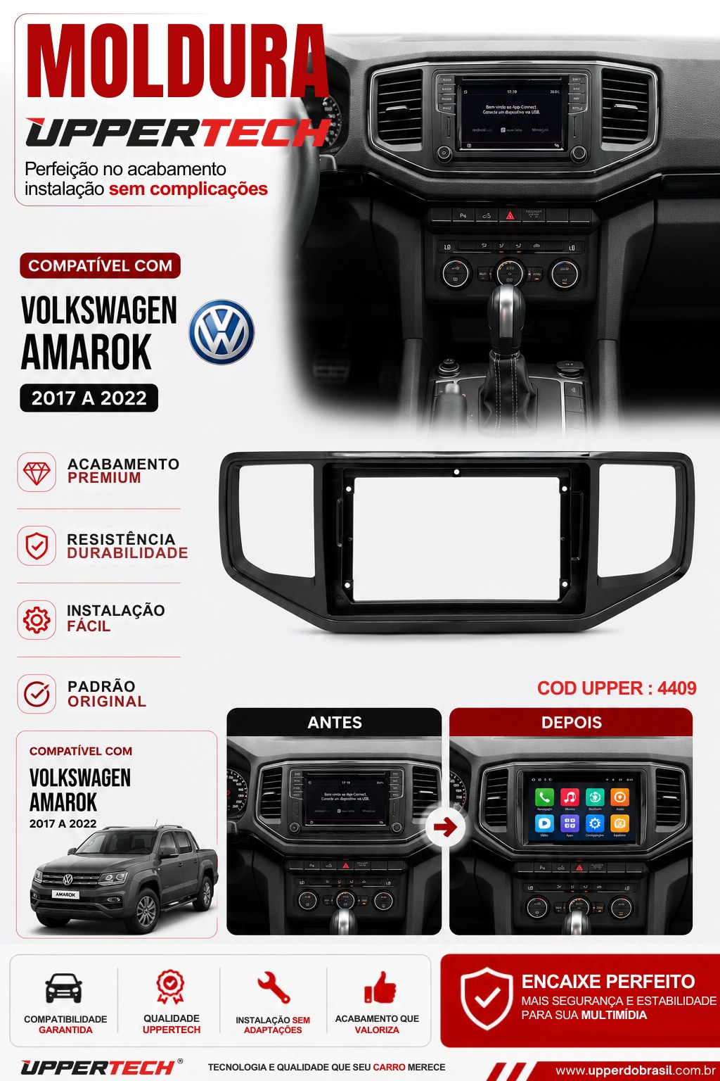 Flyer 4409 — Moldura Volkswagen Amarok 2017 a 2022
