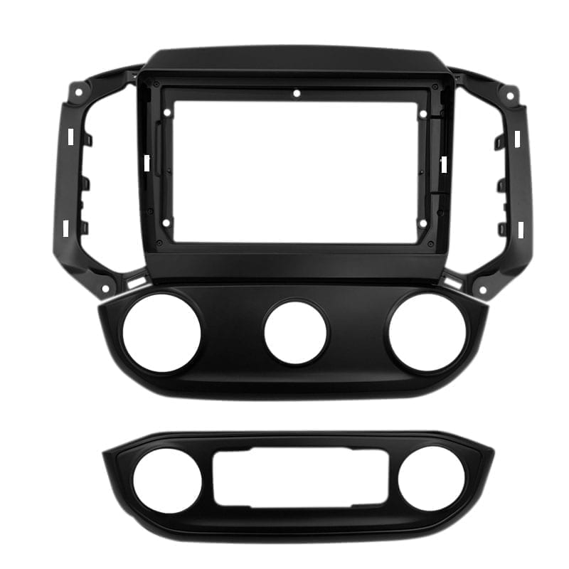 Moldura de Multimídia · Chevrolet — S10 (2017–2025) · 9" · Preto Fosco · AR Digital/Analógico - miniatura 2