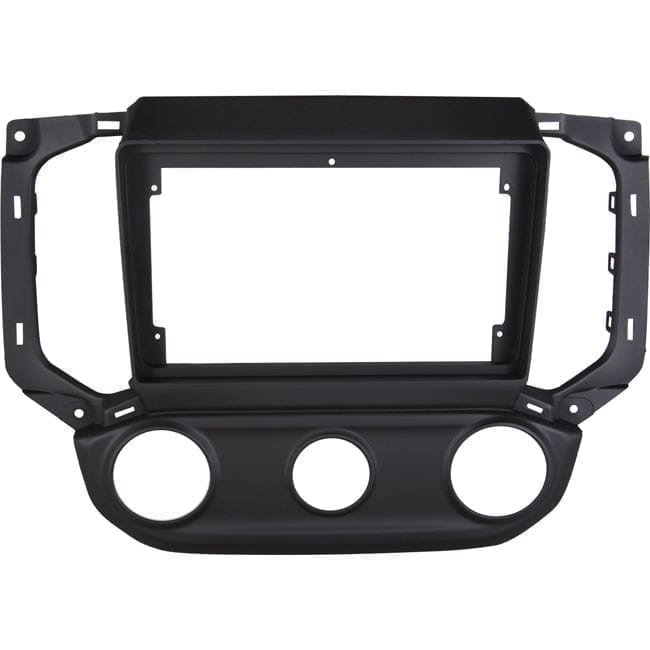 MOLDURA 9" CHEVROLET S10 2017 A 2023 DIANT AR DIGITAL OU ANALOGICO, COM OU SEM MYLINK PRETO FOSCO