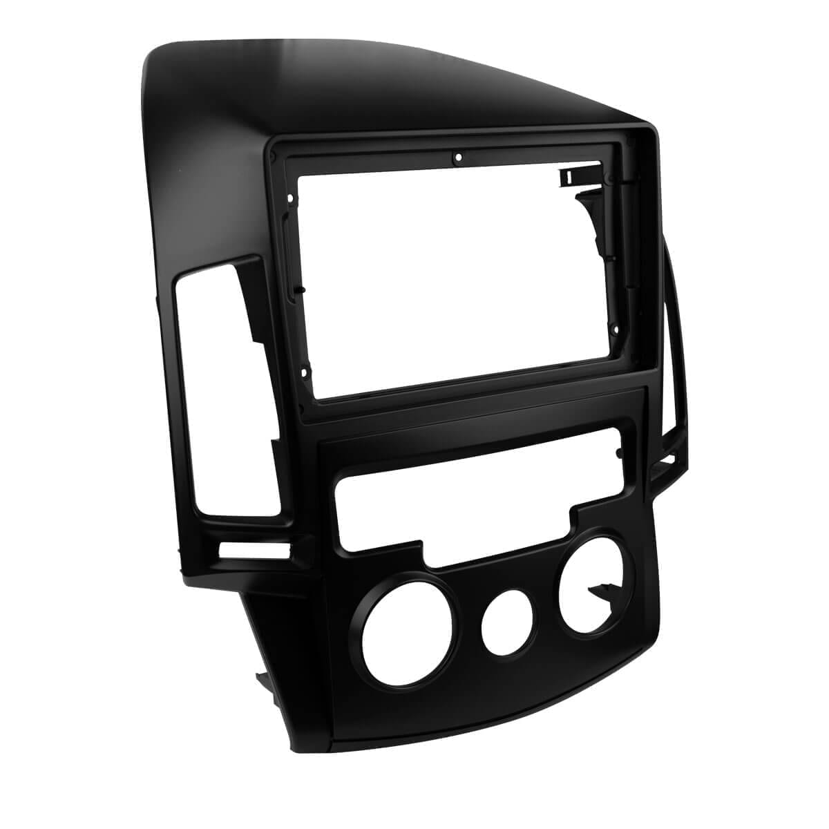 Moldura de Multimídia · Hyundai — i30 (2009–2012) · 9" · Preto Fosco · AR Analógico - miniatura 2