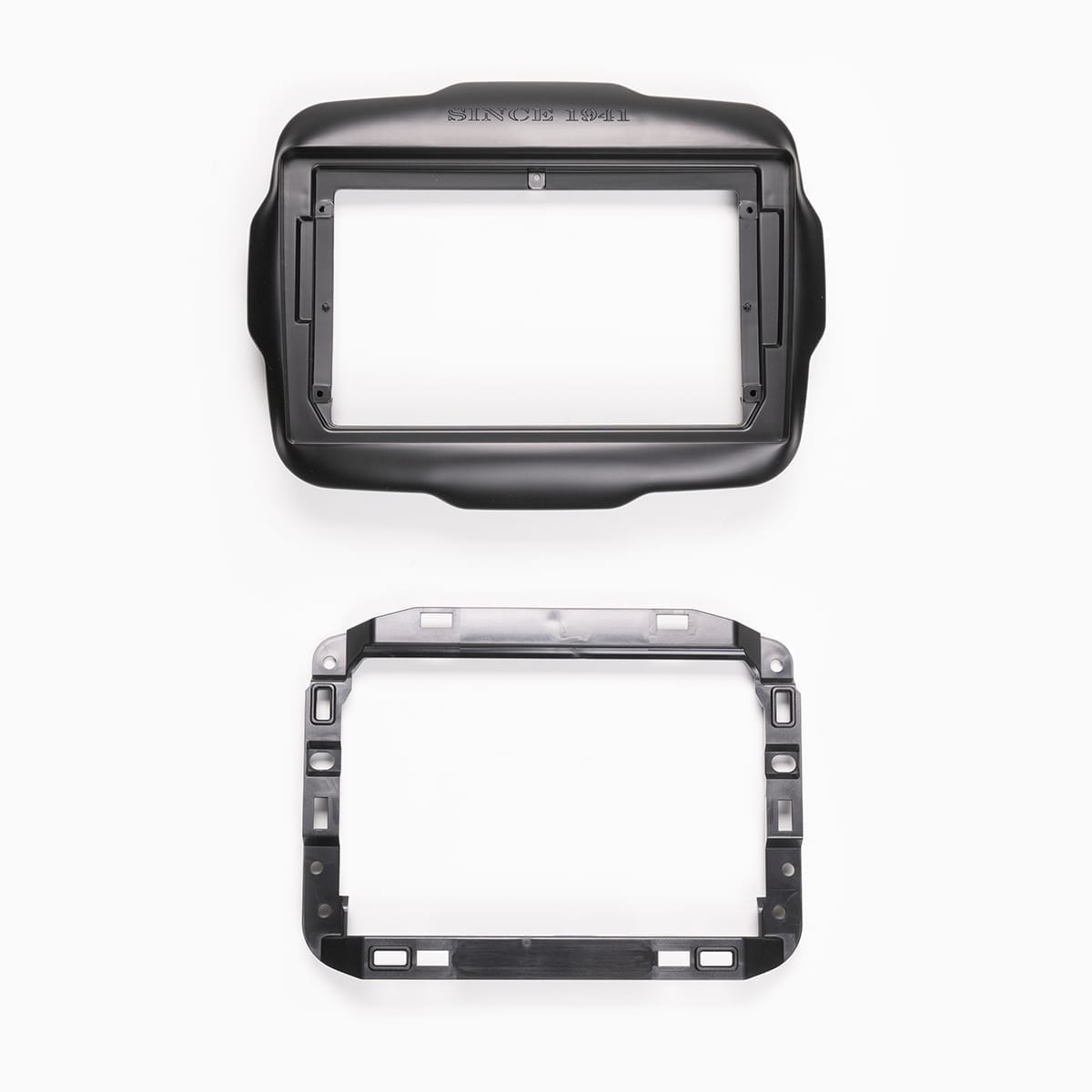 Moldura de Multimídia · Jeep — Renegade (2015–2022) · 9" · Preto Fosco - miniatura 2