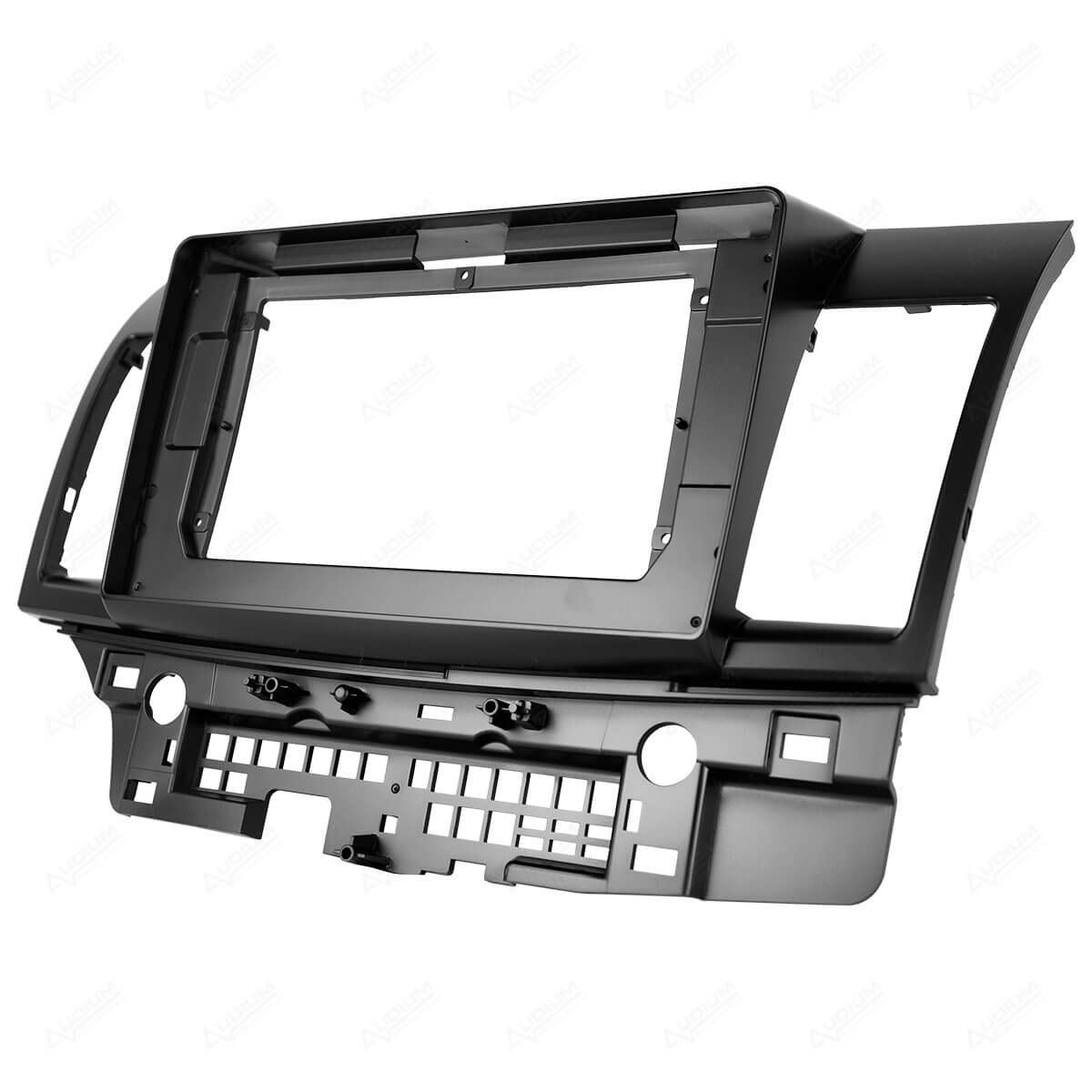 Moldura de Multimídia · Mitsubishi — Lancer (2009–2019) · 10" · Preto Fosco - miniatura 2