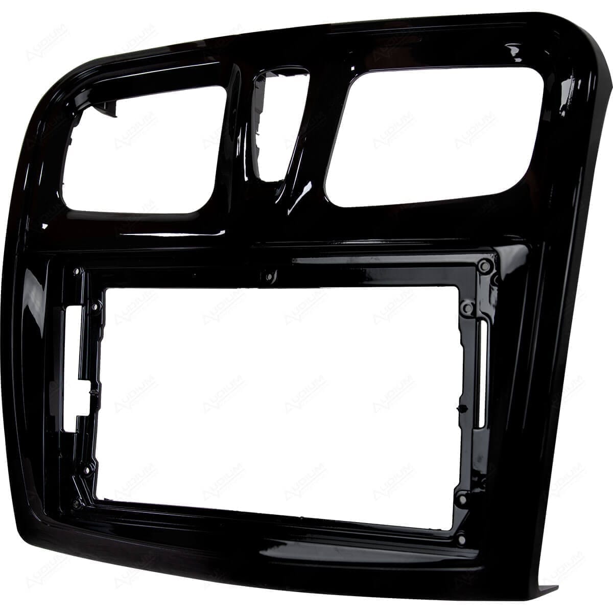 Moldura de Multimídia · Renault — Sandero, Logan (2014–2017) · 9" · Preto Fosco - miniatura 2