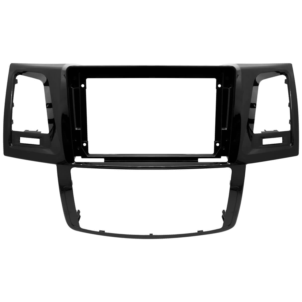 Toyota — Hilux, SW4 (2009–2015) · 9" · Black Piano · AR Digital/Analógico