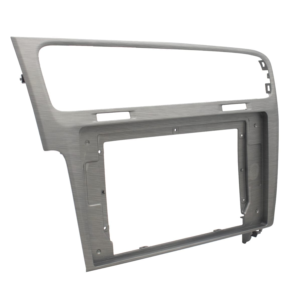 Moldura de Multimídia · Volkswagen — Golf (2013–2019) · 10" · Cinza Jateado - miniatura 2