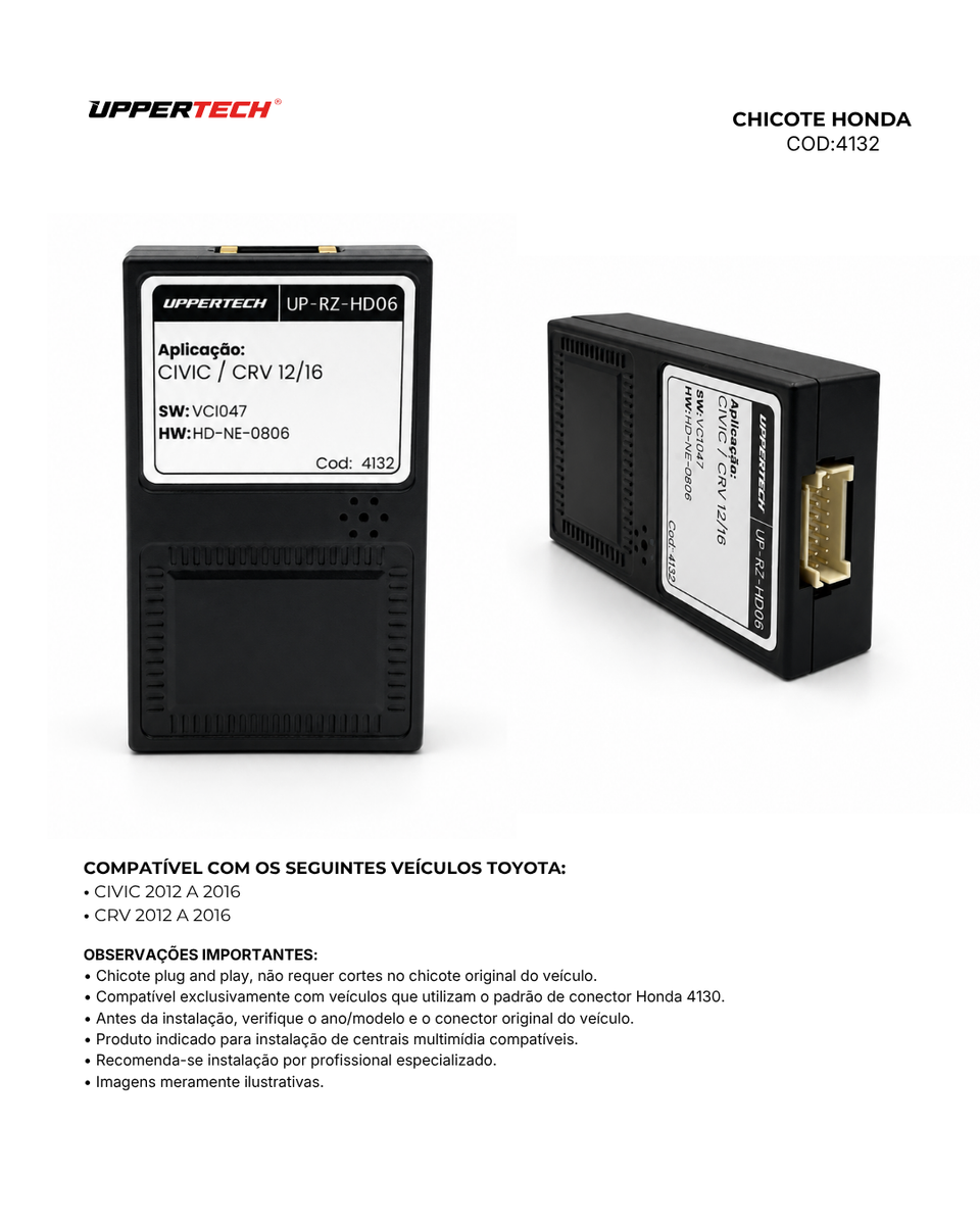 Chicote ISO · Honda — Civic (2012–2016) - miniatura 9