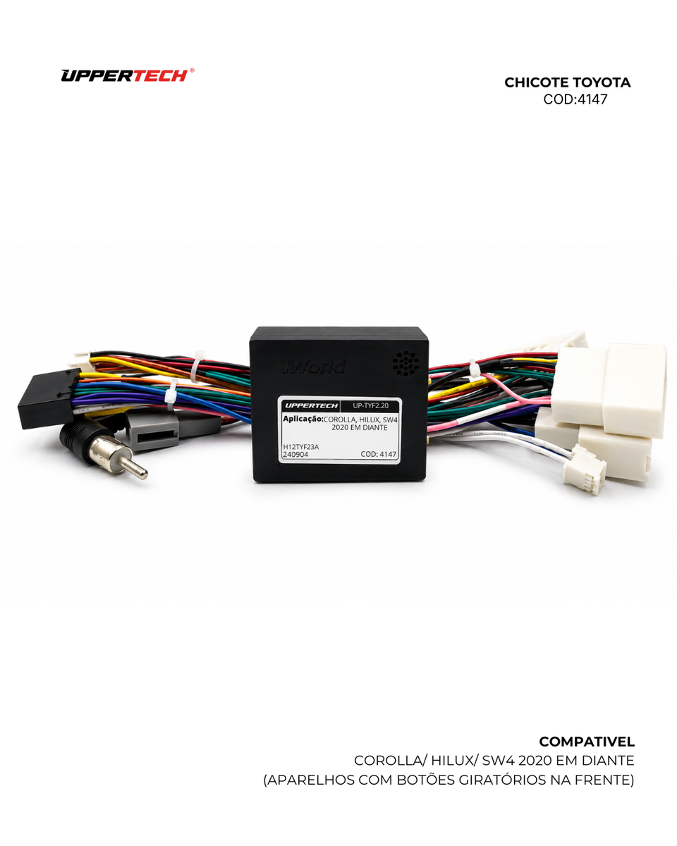 Chicote ISO · Toyota — Corolla, Hilux, SW4 (2020–2025) - miniatura 3