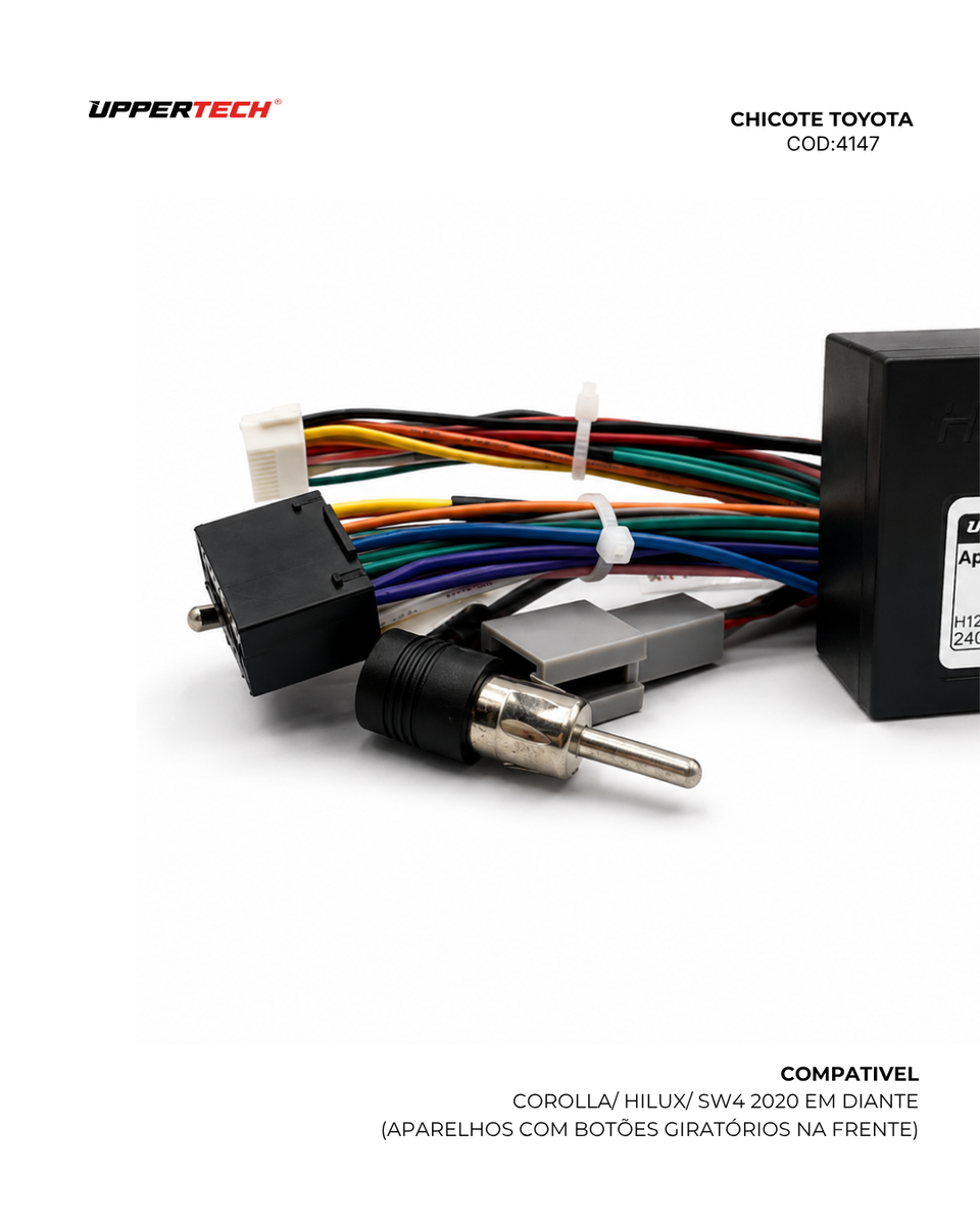 Chicote ISO · Toyota — Corolla, Hilux, SW4 (2020–2025) - miniatura 5