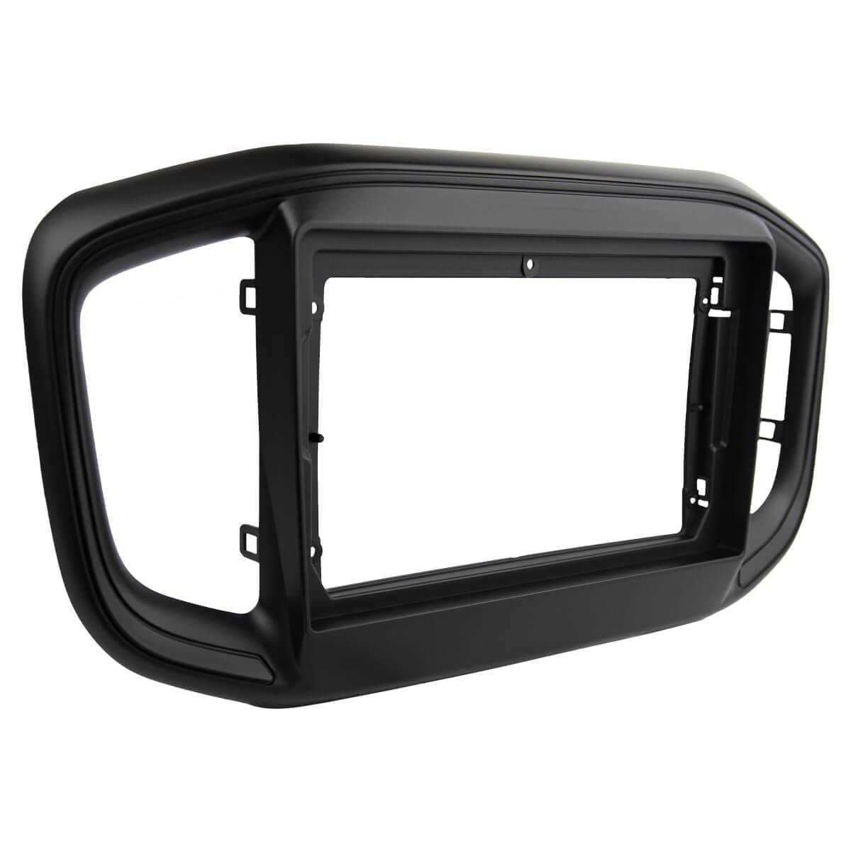Moldura de Multimídia · Fiat Fiorino/Strada, Peugeot Partner Rapid (2021–2022) · 9" · Preto Fosco - miniatura 2