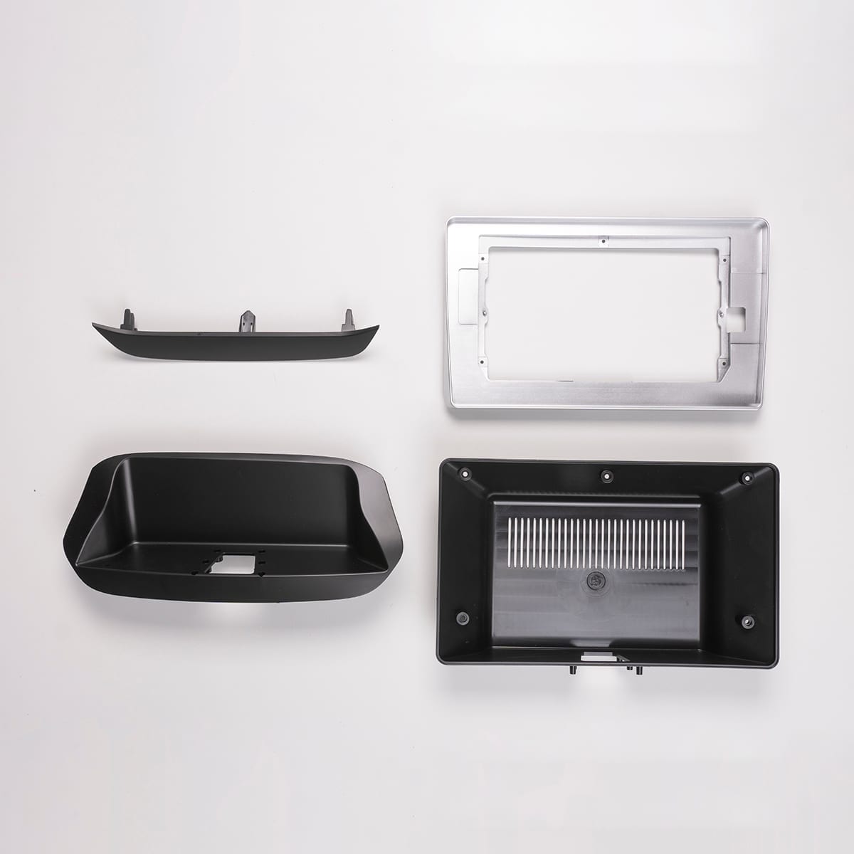 Moldura de Multimídia · Chevrolet — Onix (2020–2025) · 10" · Prata - miniatura 3