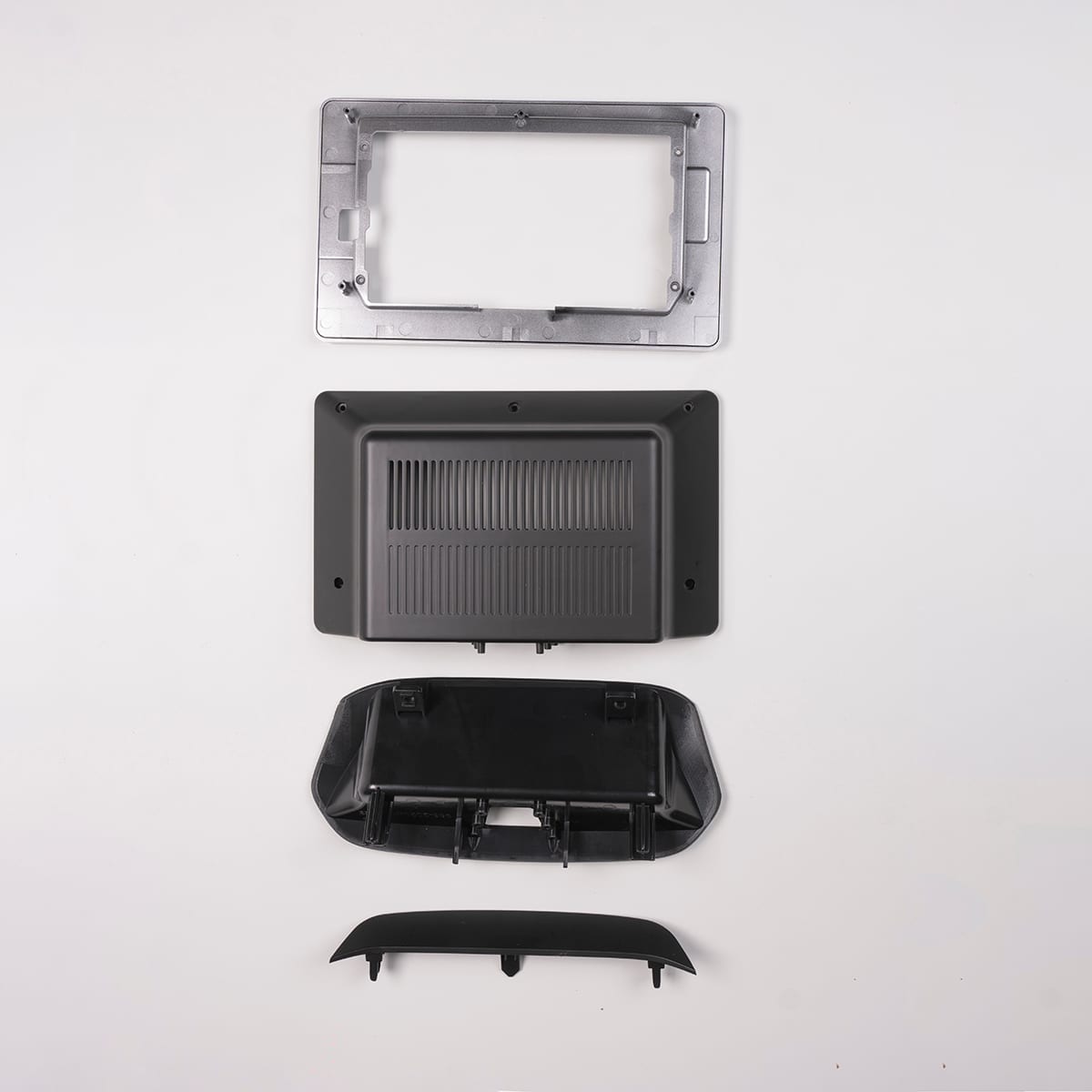 Moldura de Multimídia · Chevrolet — Onix (2020–2025) · 10" · Prata - miniatura 4