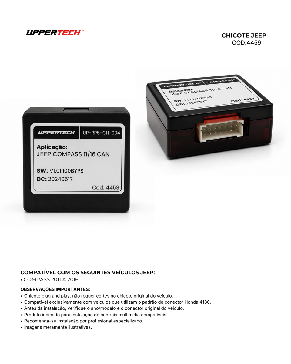 Chicote ISO · Jeep — Compass (2011–2016) (CAN) - miniatura 7