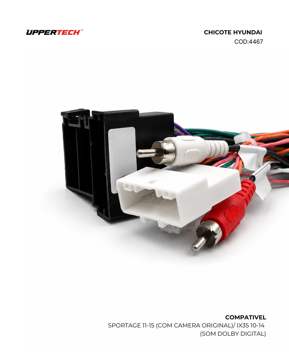 Sportage 11–15 com Camera Original, IX35 10–14 Som Dolby Digital (Exige Desmontar o Painel para Verificar o Conector) - miniatura 3