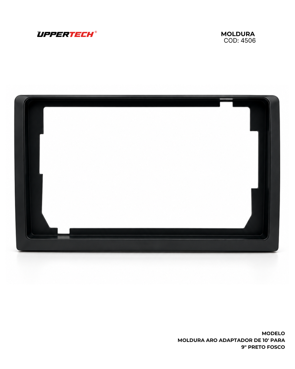 Aro Adaptador de 10″ para 9″ Preto Fosco