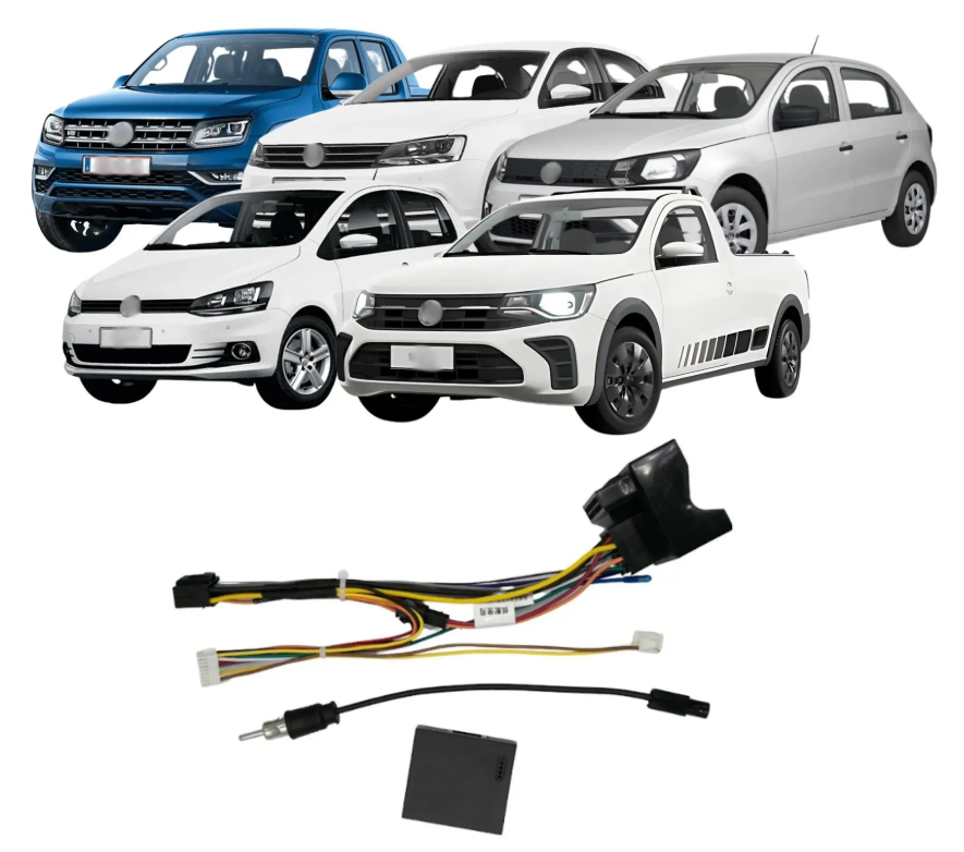 Jetta/Passat/Tiguan Amarok 2010–2016/GOLF MK5 05–10 Gol, Voyage, Saveiro, Fox a Depender do Radio Origi - miniatura 2