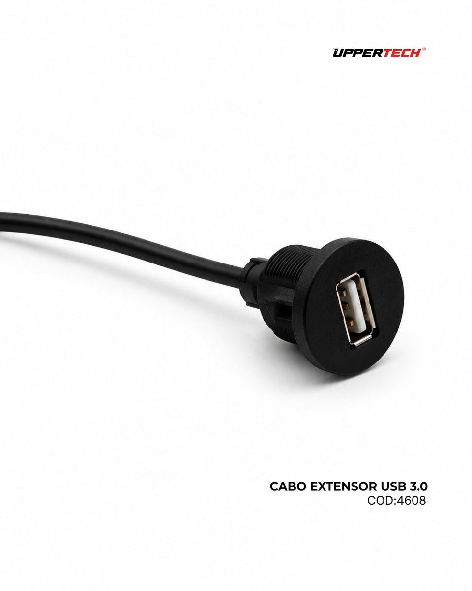 Cabos e Conexões · Extensor USB 3.0 80 cm Redondo para Veículos - miniatura 3
