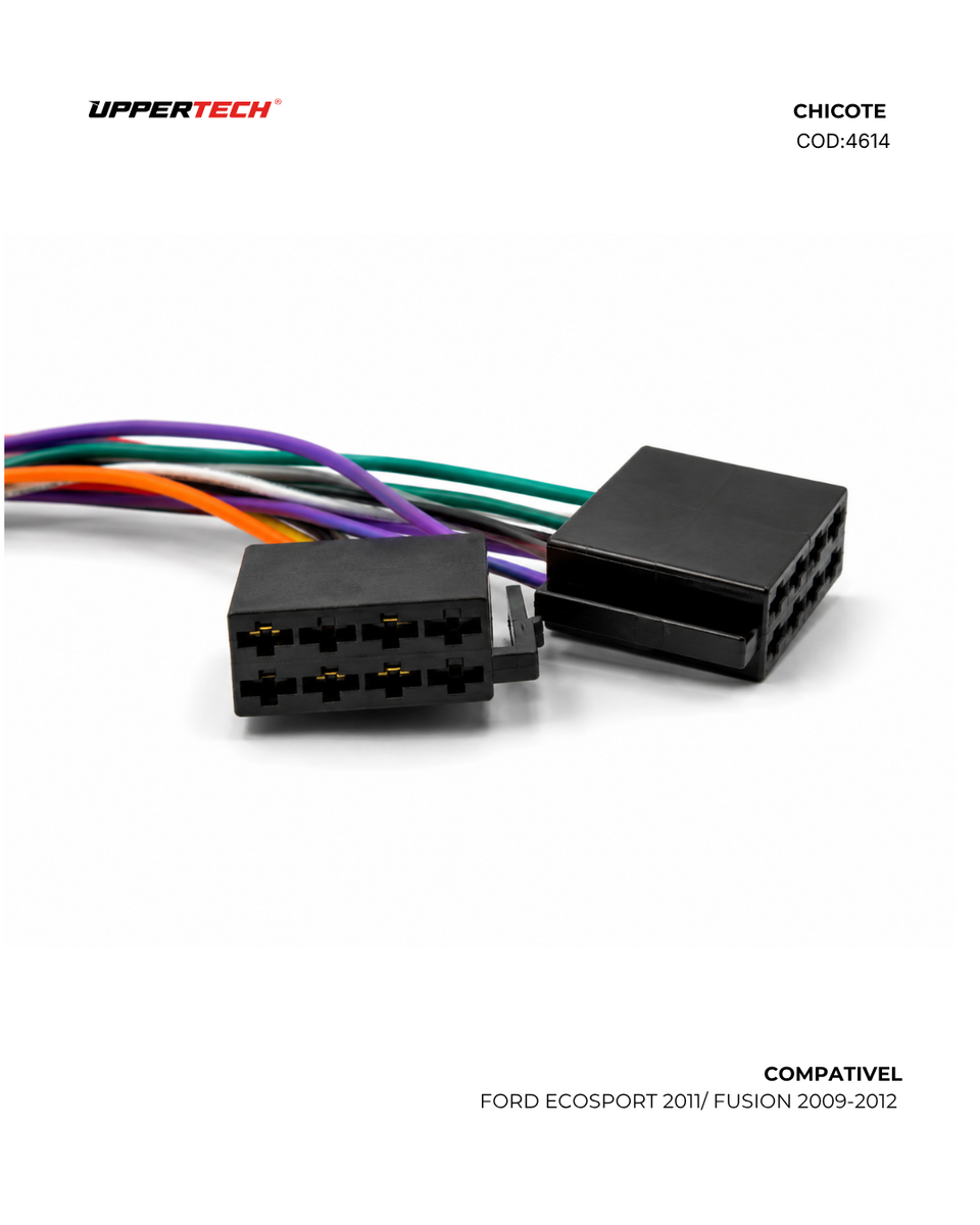 Chicote ISO · Ford — Ecosport, Fusion (2009–2012) (Com Antena) - miniatura 3