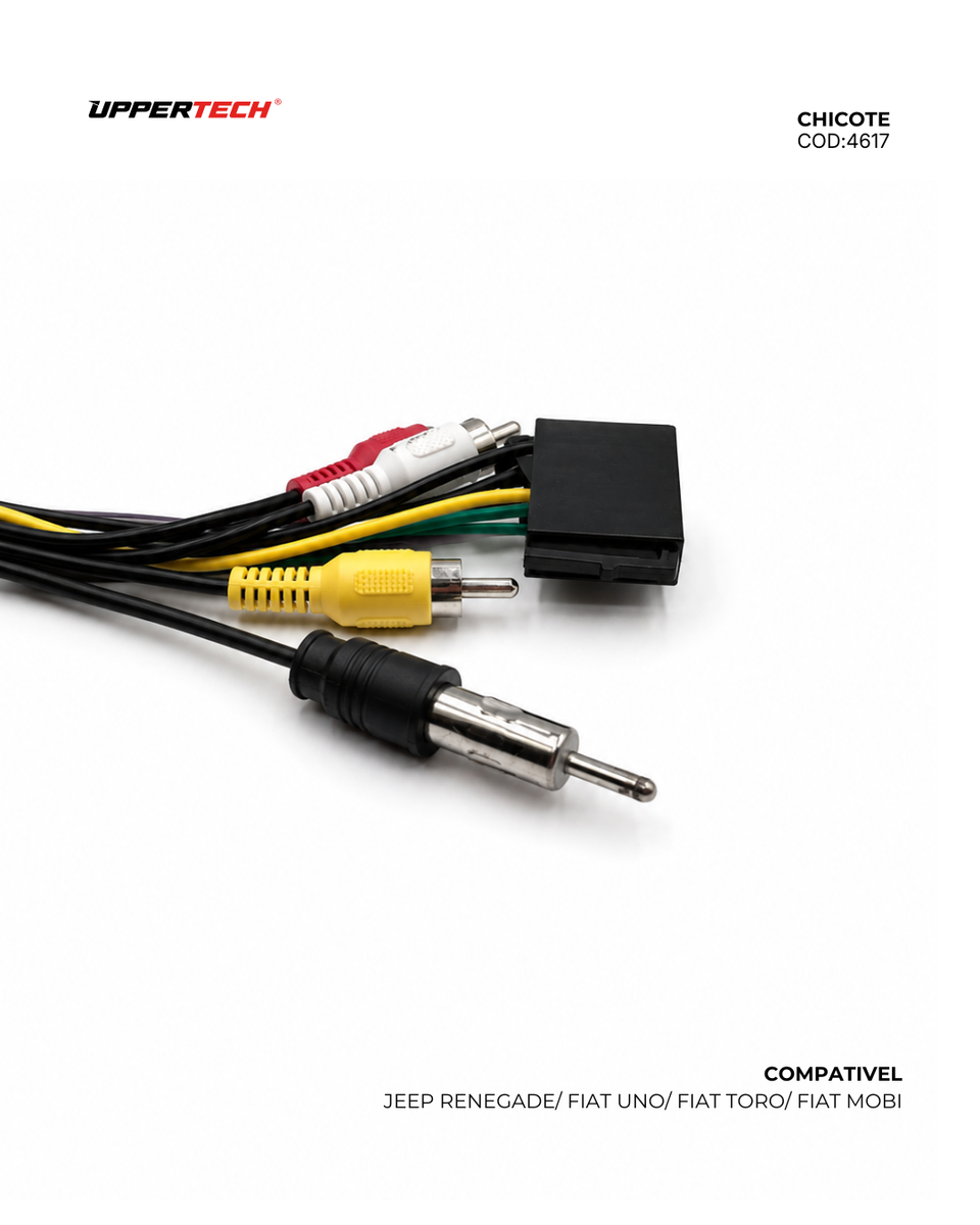 Chicote ISO · Fiat — Toro, Mobi, Uno (2015–2025) (Com Antena) - miniatura 5