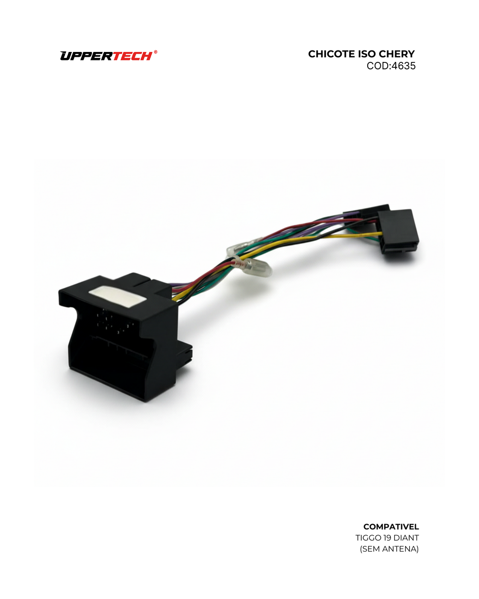 Chicote ISO · Chery — Tiggo (2019–2025) (Sem Antena) - miniatura 2
