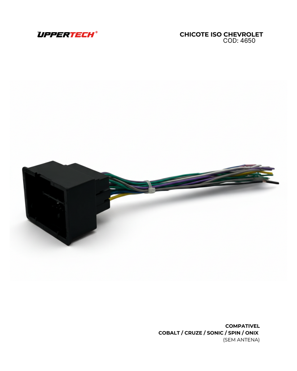 Chicote ISO · Chevrolet — 5 modelos (2012–2025) (Sem Antena) - miniatura 2
