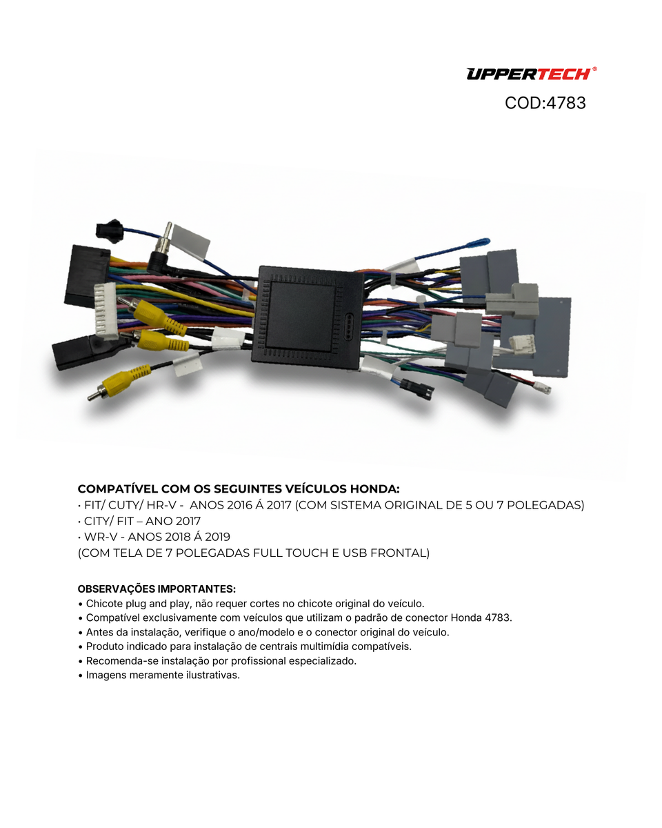Fit/City/ HRV 16/17 ( com Sistema Original de 5 Polegadas ou 7 Polegadas Full Touch ), City, Fit 2017 - miniatura 4