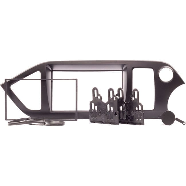 Moldura de Multimídia · KIA — Picanto (2011–2017) · 7" · Preto Fosco - miniatura 2