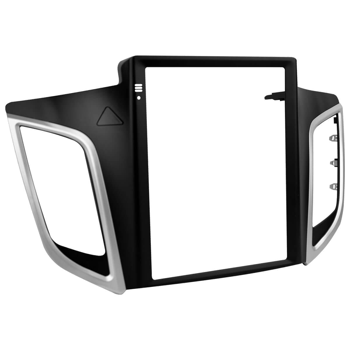 Moldura + Chicote específico · Hyundai — Creta (2016–2021) · 9.7" · Preto Fosco - miniatura 2