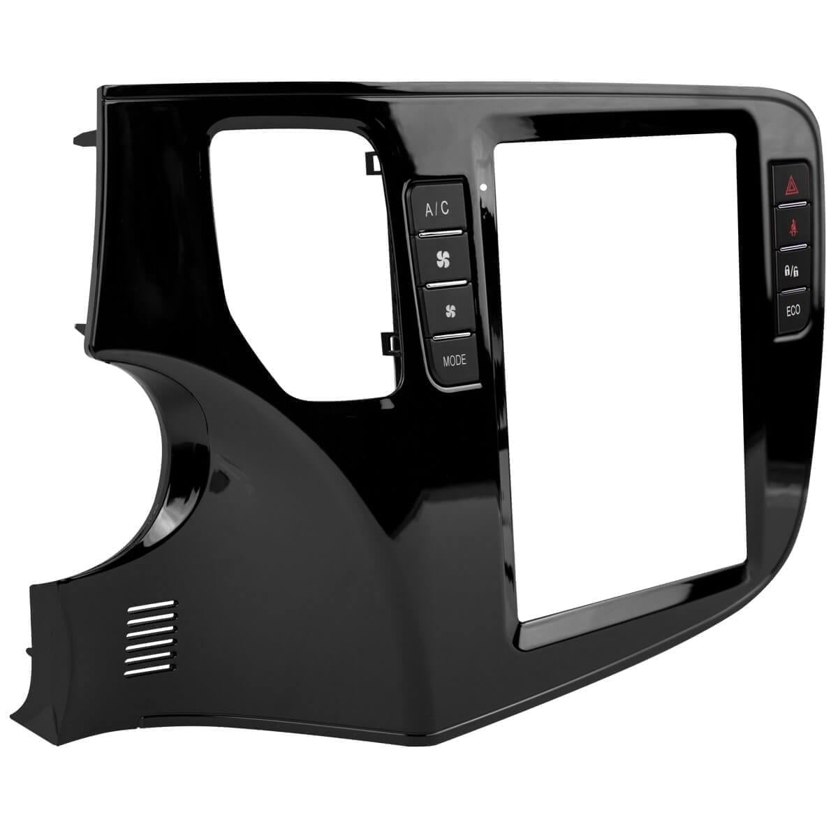 Moldura + Chicote específico · Mitsubishi — Outlander (2014–2021) · 9.7" · Black Piano - miniatura 2