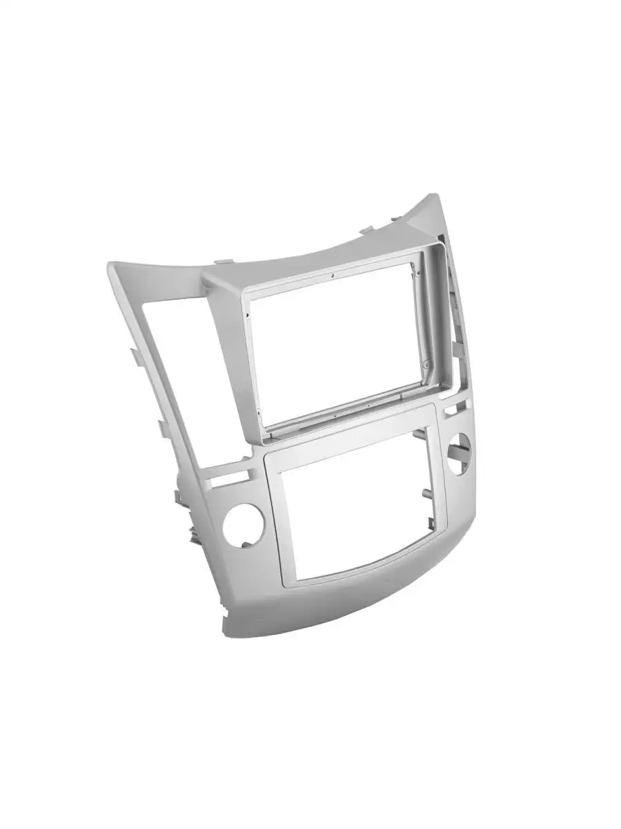 Moldura de Multimídia · Hyundai — Vera Cruz (2007–2012) · 9" · Prata · Low - miniatura 2