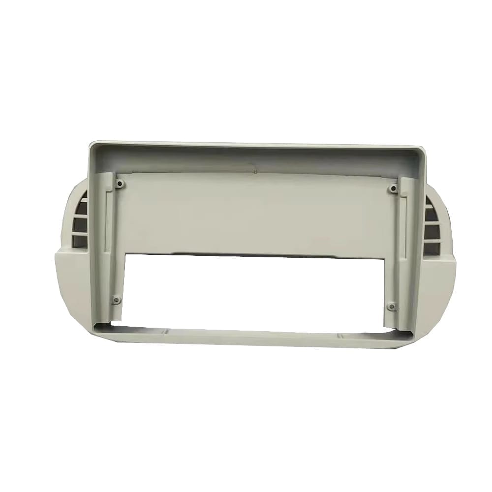 Moldura de Multimídia · Fiat — 500 (2007–2014) · 9" · Bege - miniatura 2