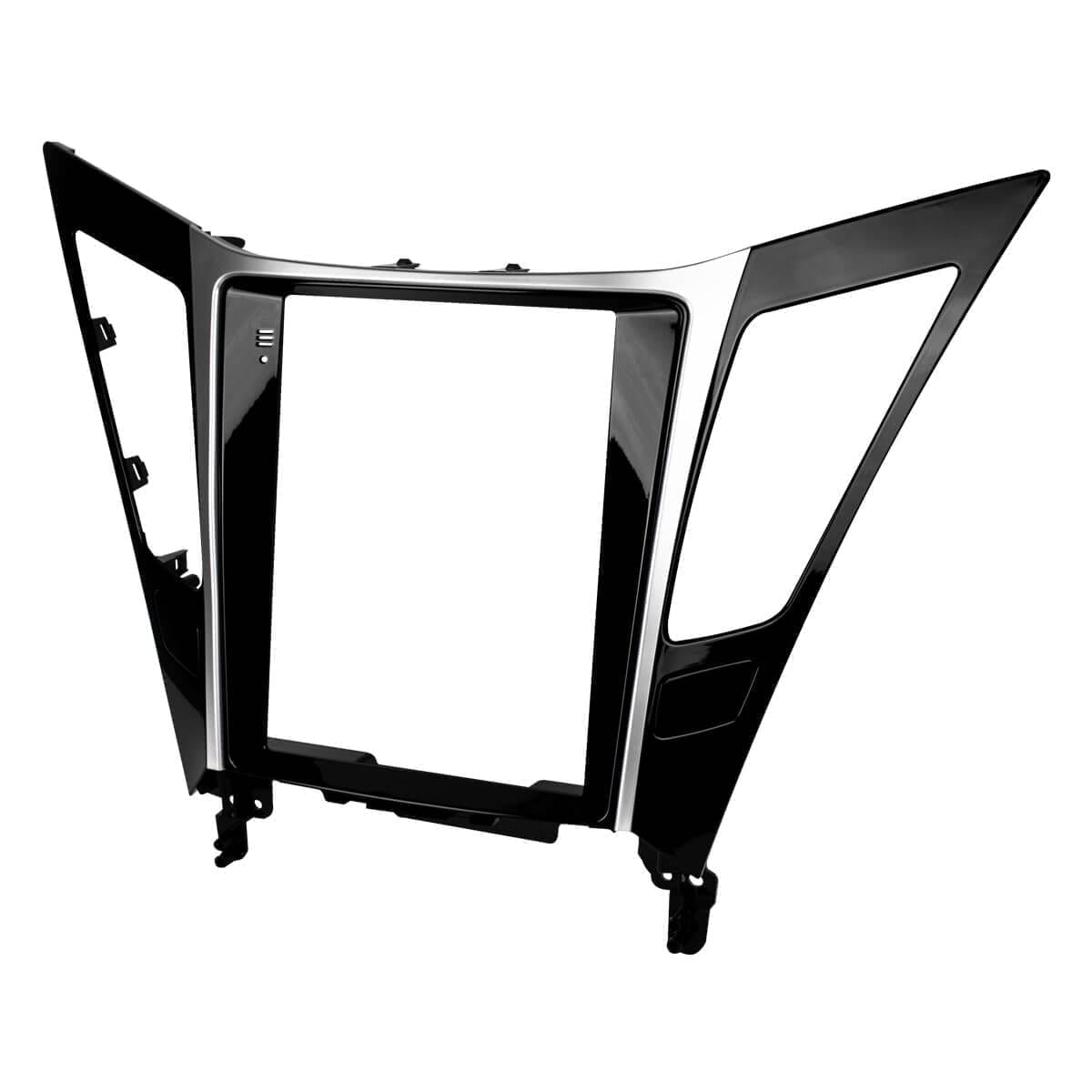 Moldura + Chicote específico · Hyundai — Sonata (2009–2014) · 9.7" · Black Piano - miniatura 2