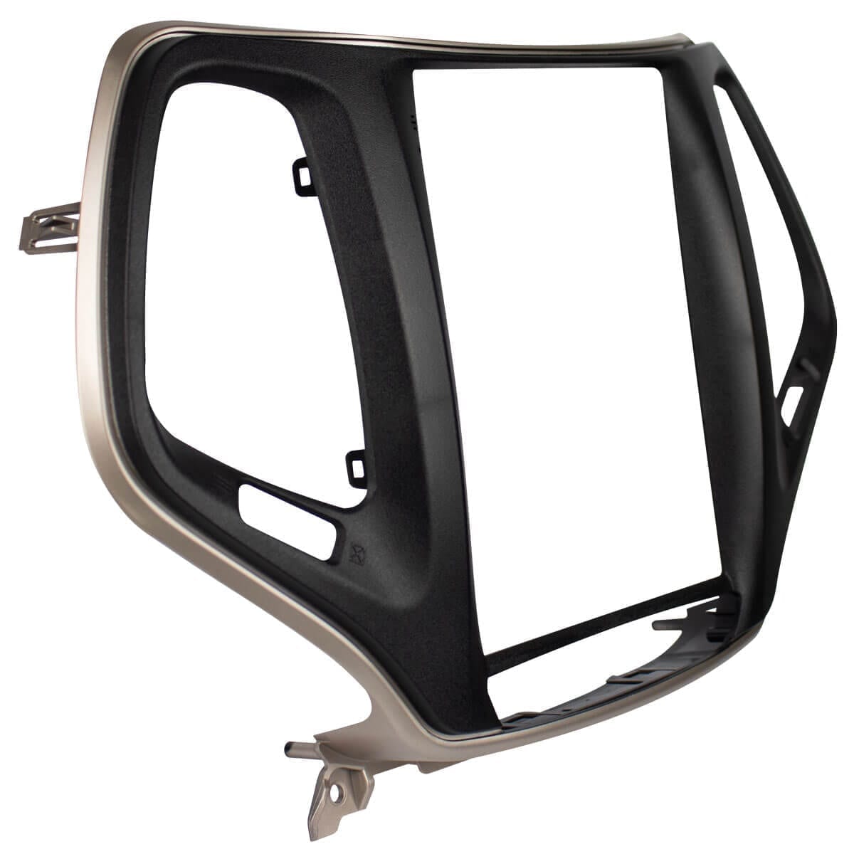 Moldura + Chicote específico · Jeep — Cherokee (2016–2018) · 9.7" · Preto Fosco - miniatura 2