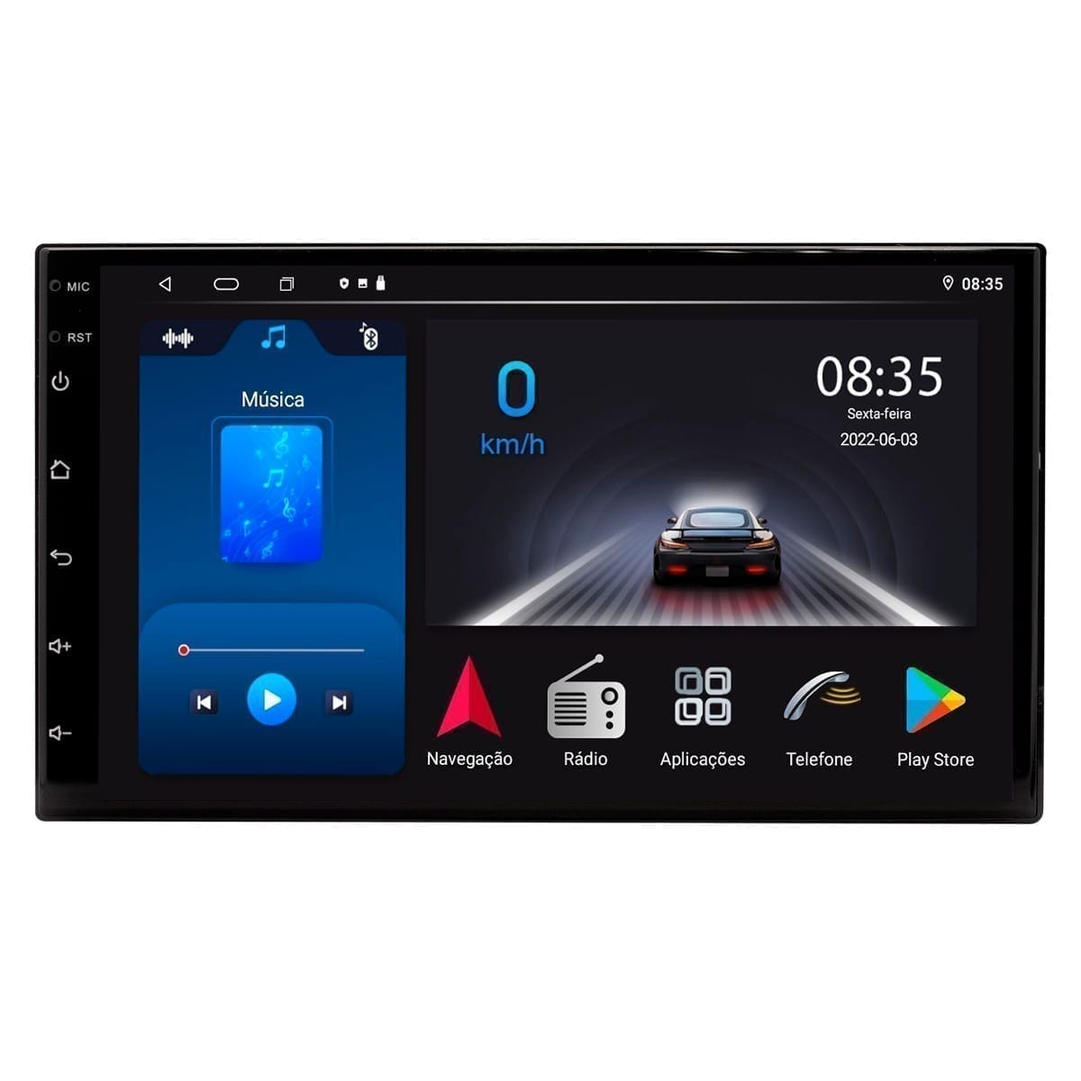 Central Multimídia · Octaultra "7" Octacore 4GB RAM 64GB com Z-Link