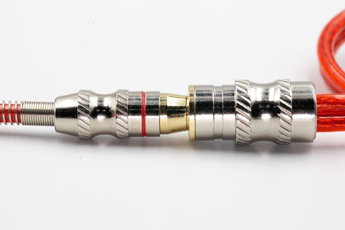 Cabos e Conexões · Y Profissional Vermelho 2F X 1M Gold Real - miniatura 2