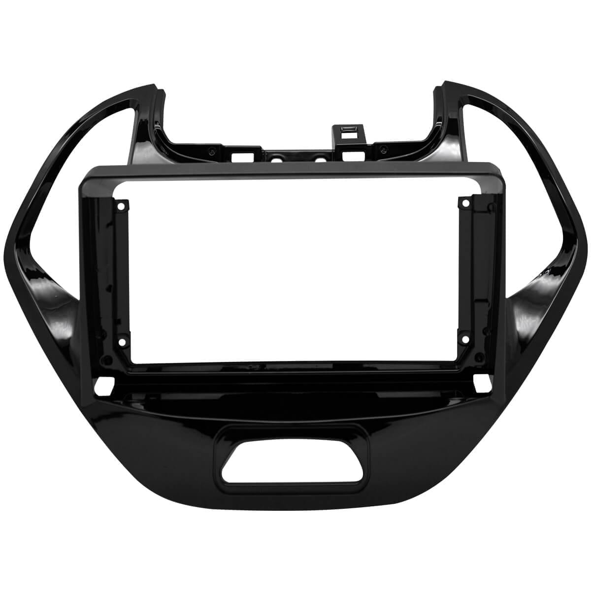 MOLDURA 9" FORD KA 2014 A 2017 BLACK PIANO