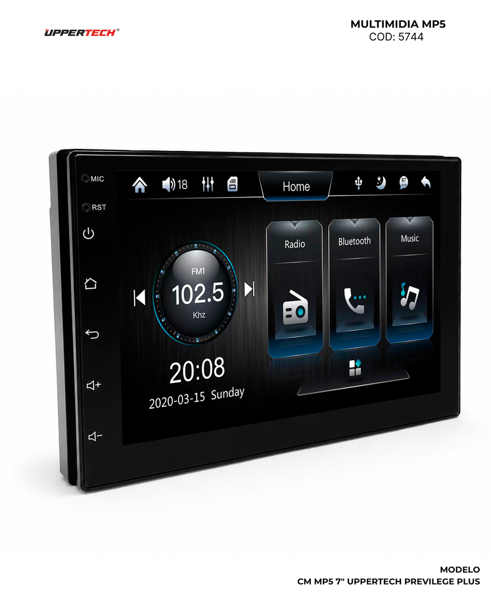 Central Multimídia · MP5 Privilege Plus 9" (CarPlay e Android Auto sem Fio) Wireless — detalhe