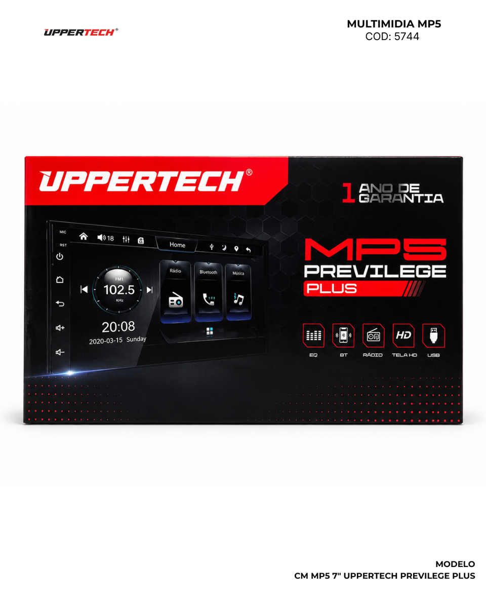 Central Multimídia · MP5 Privilege Plus 9" (CarPlay e Android Auto sem Fio) Wireless