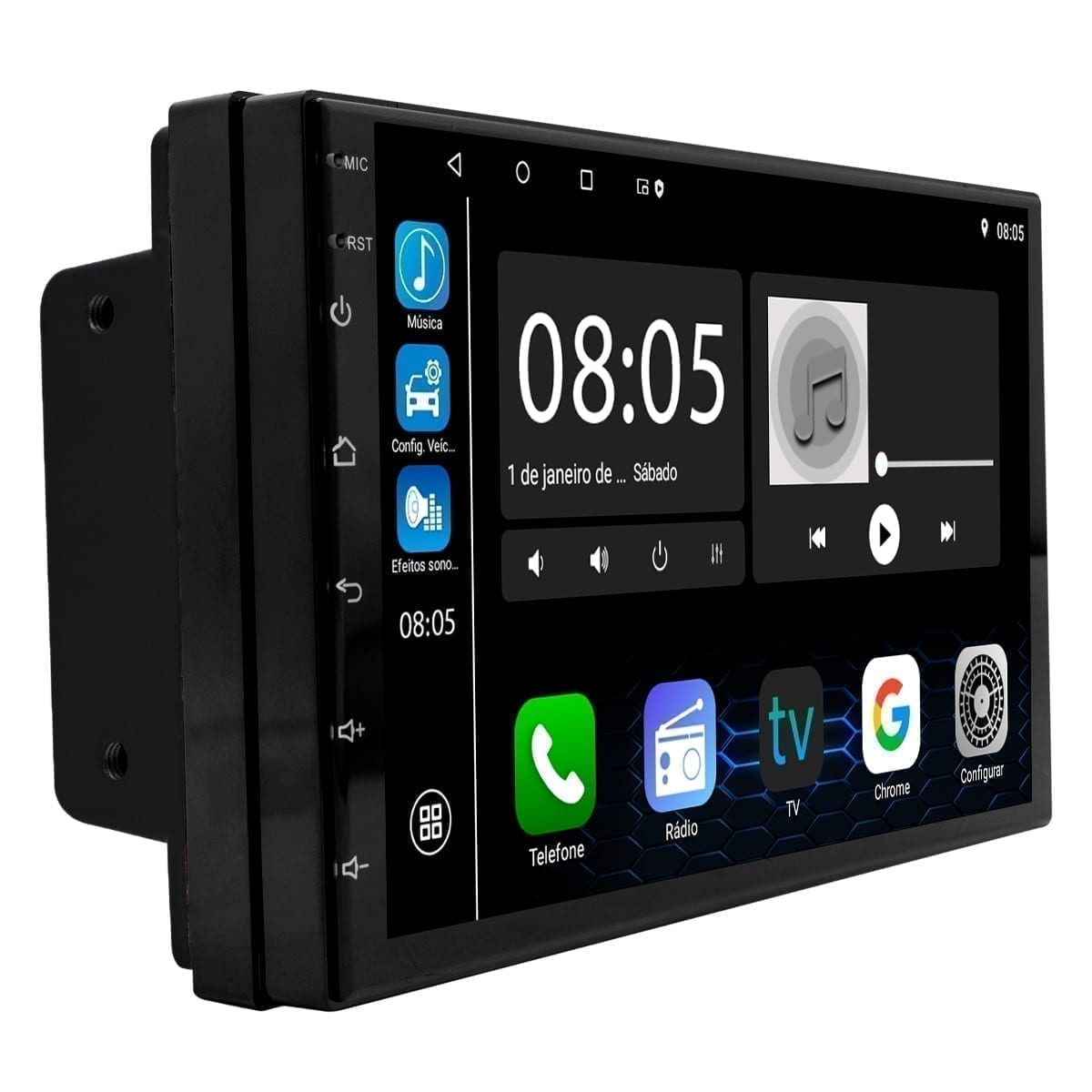 Central Multimídia · Carpad X Pro G2 "7" Quadcore 2GB RAM 64GB com Z-Link - miniatura 2