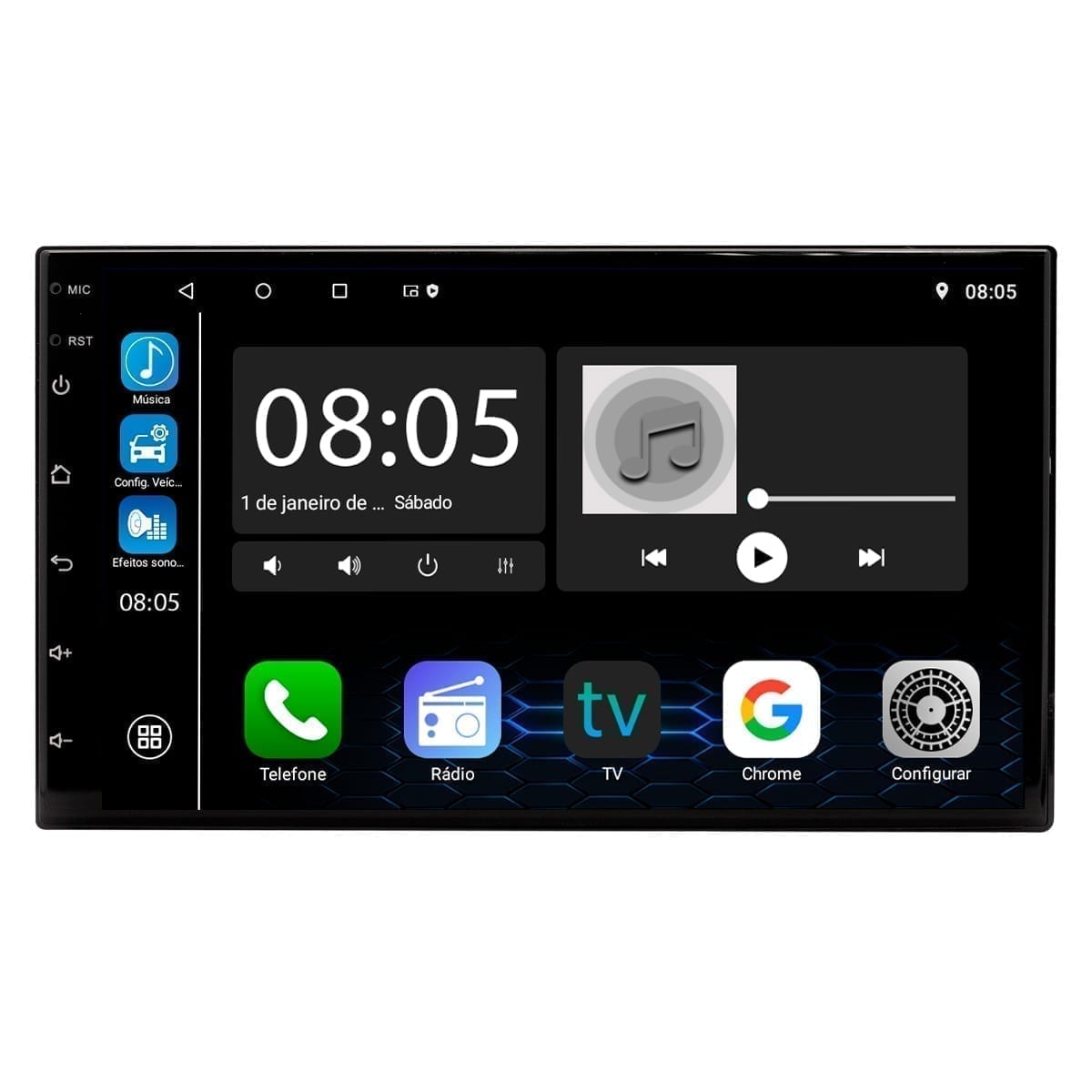 Central Multimídia · Carpad X Pro G2 "7" Quadcore 2GB RAM 64GB com Z-Link