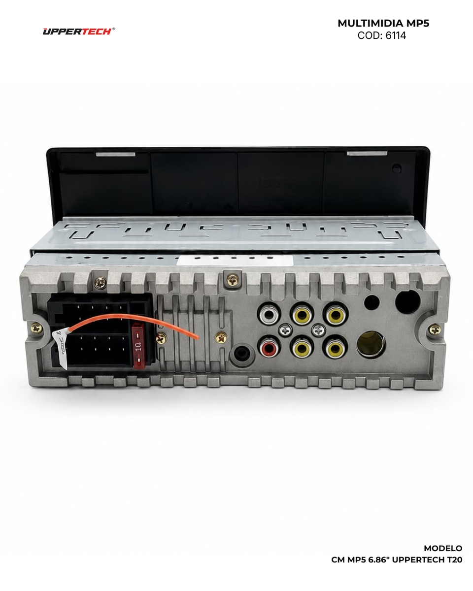 Central Multimídia · MP5 6.86" T20 — conexões